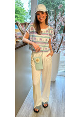 Parijs Top frieke lila/groen