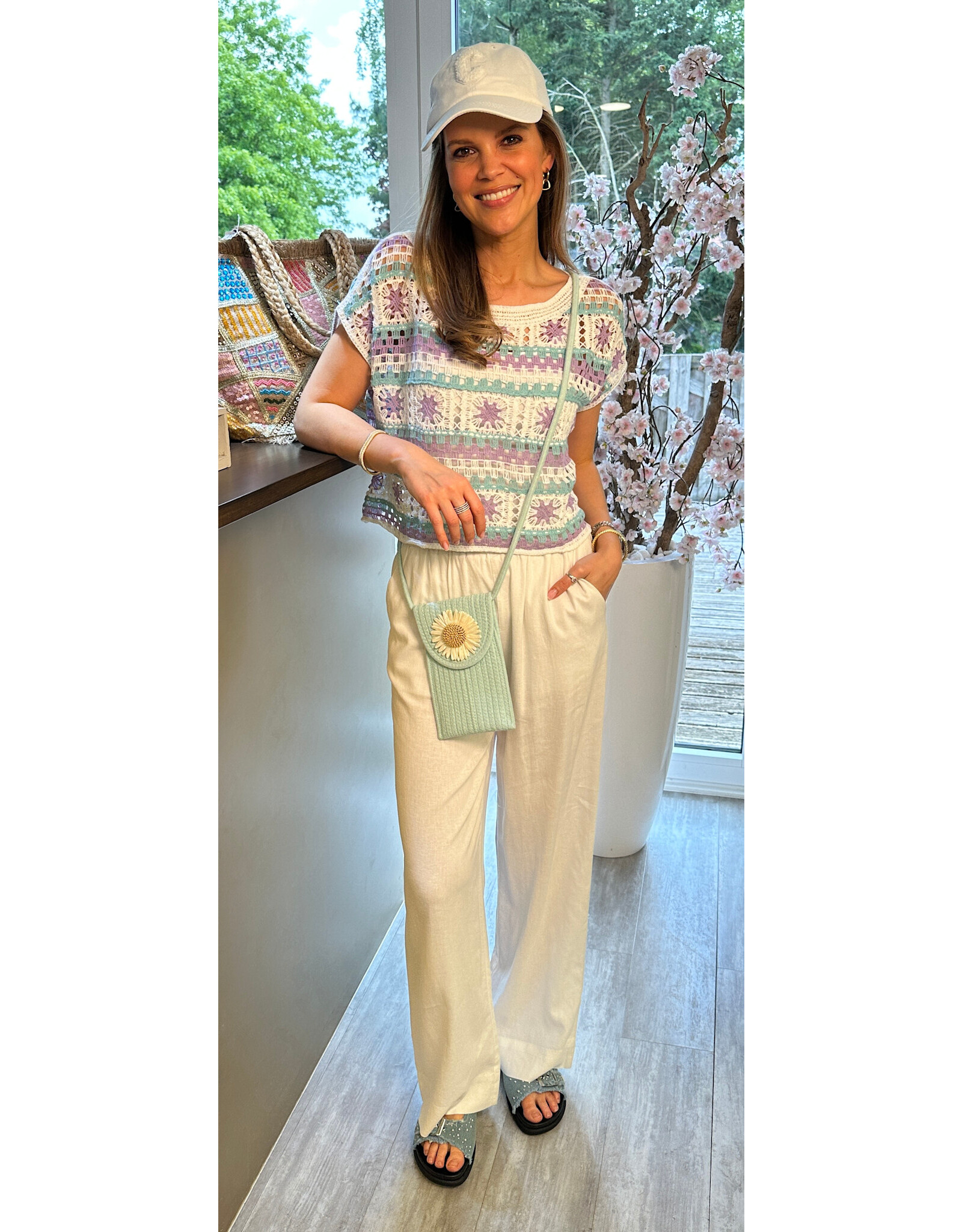 Parijs Top frieke lila/groen