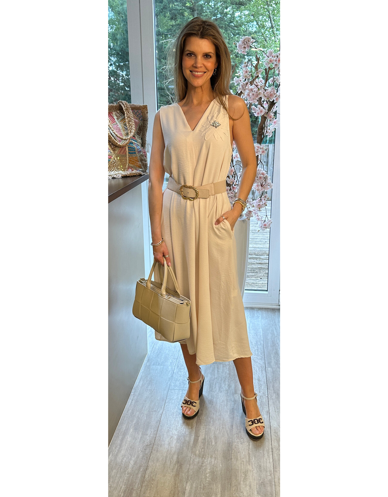 Italie Jurk eva beige