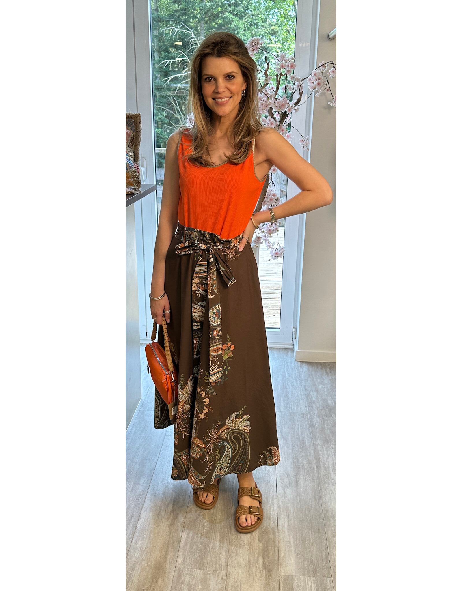 Italie Rok bruinmet print