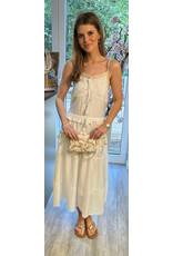 Italie Jurk linda wit/schelpen