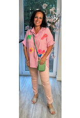 Brussel Bloes Maxie roze multicolour