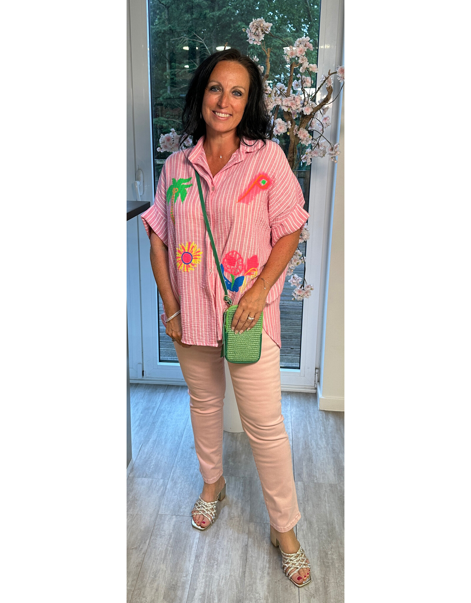 Brussel Bloes Maxie roze multicolour