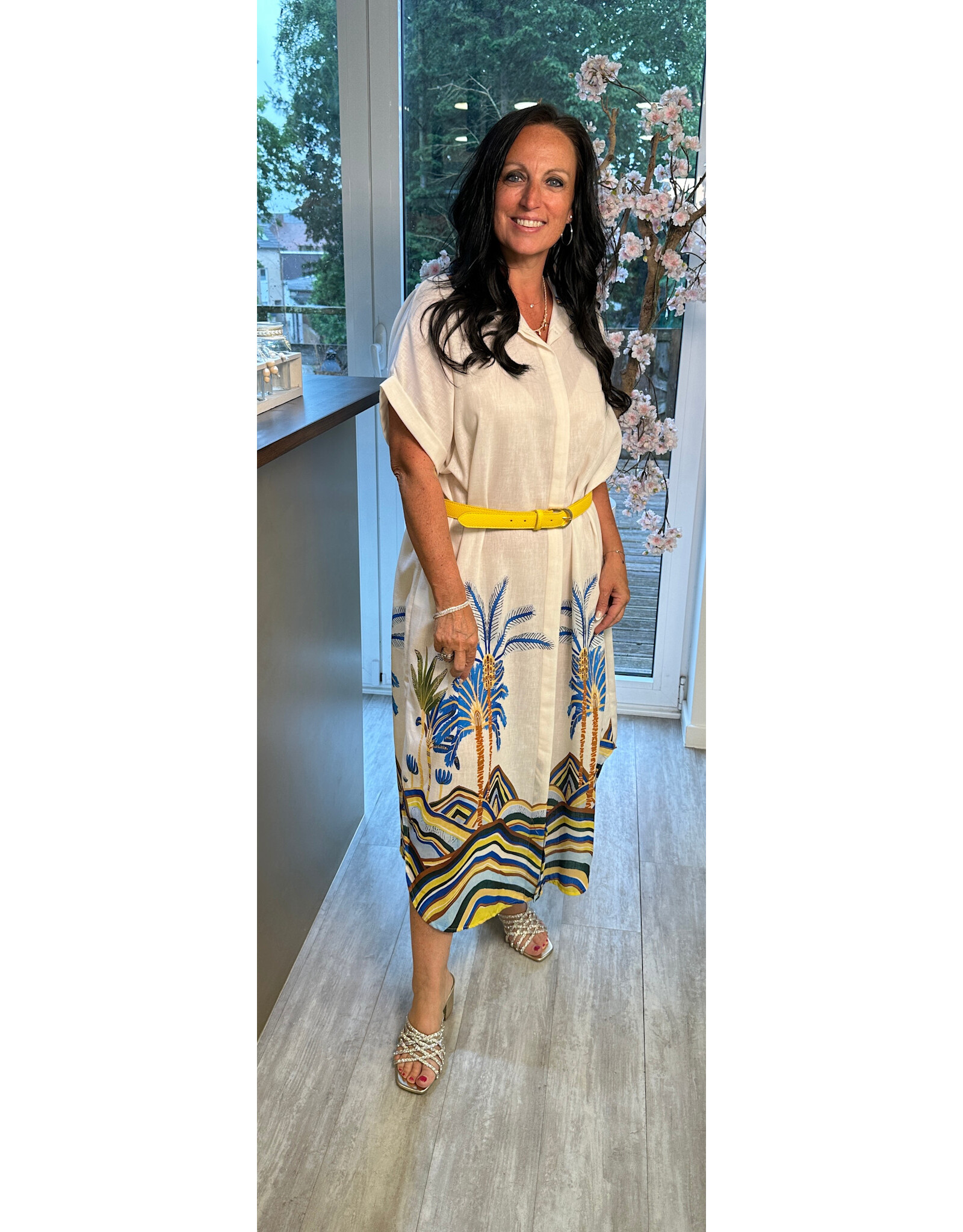 Brussel Kleed Liza beige