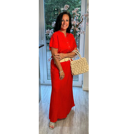 Cream Rok Lori Flame rood