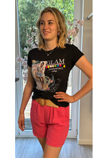 Brussel Short fushia met bijpassende riem