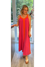 Brussel Kleed Lila / oranje