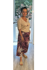 Italie Broek Purple palms
