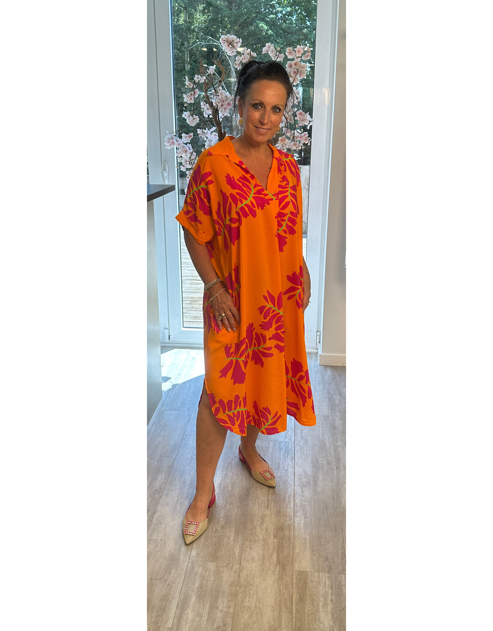 Italie Dress Sunset bloom