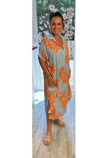 Italie Dress Coral sky