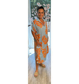 Italie Dress Coral sky