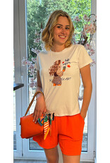 Brussel Short oranje met bijpassende riem