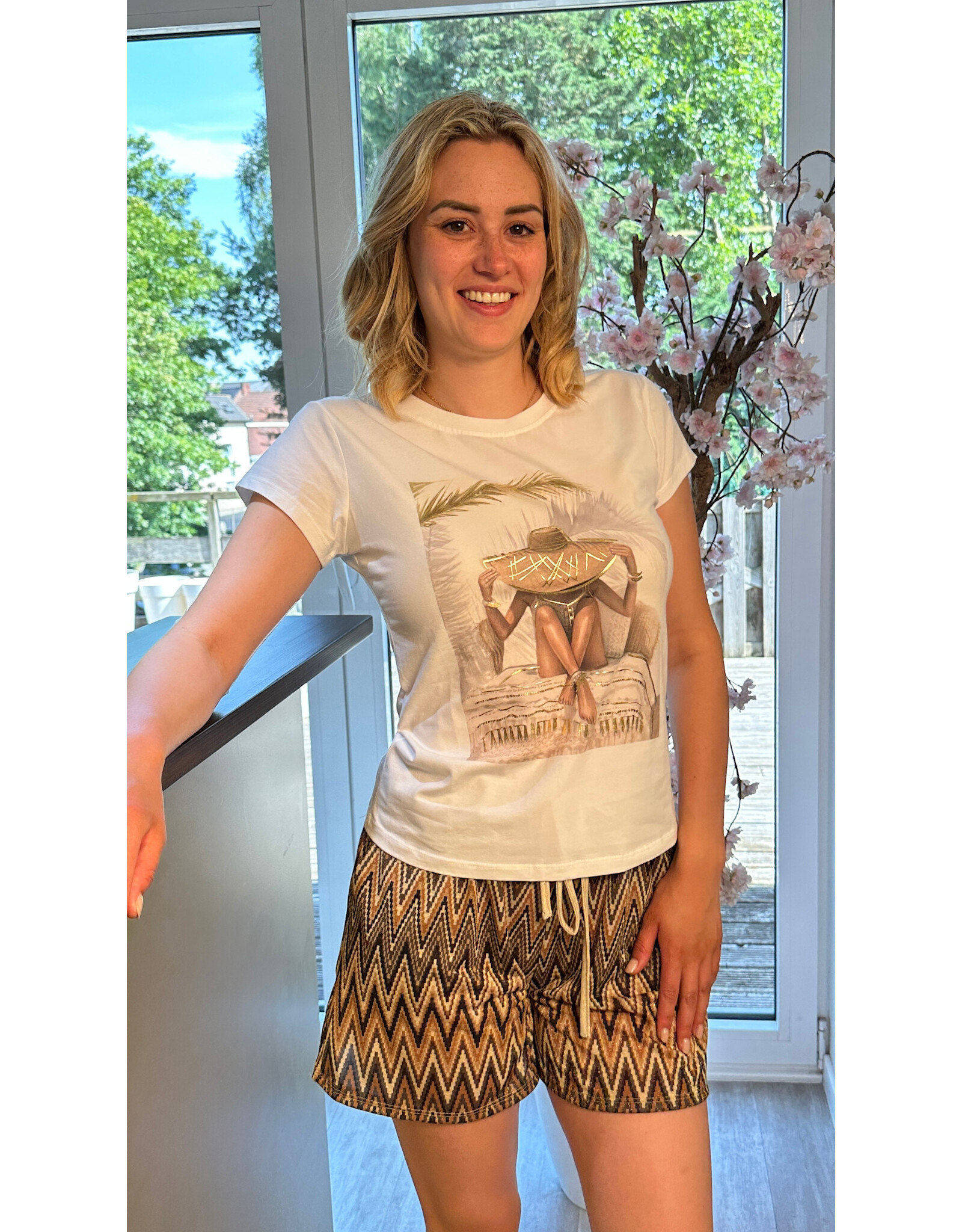 Italie T shirt lady gold