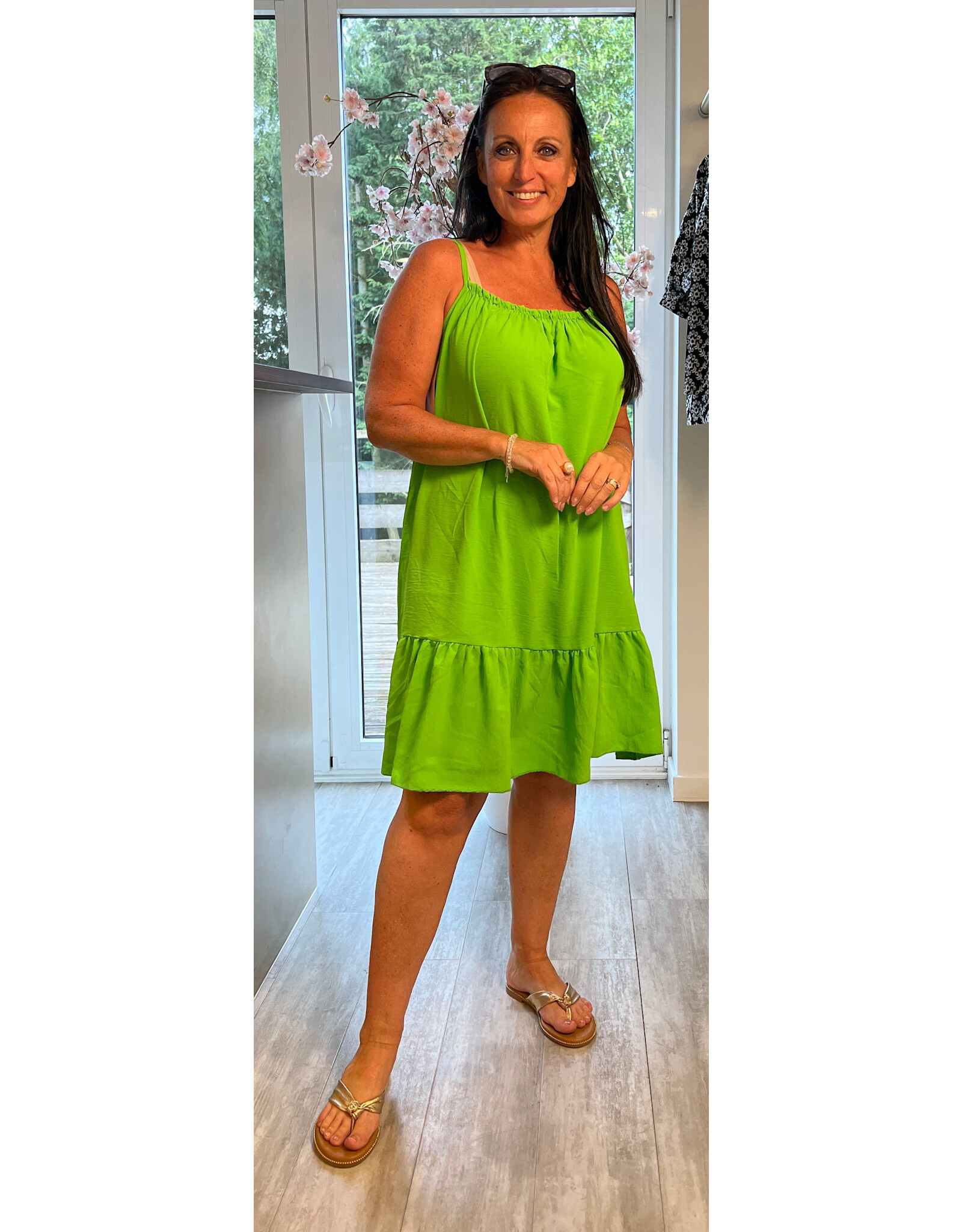 Brussel Kleed Lime Love
