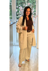 Brussel Gilet beige lang