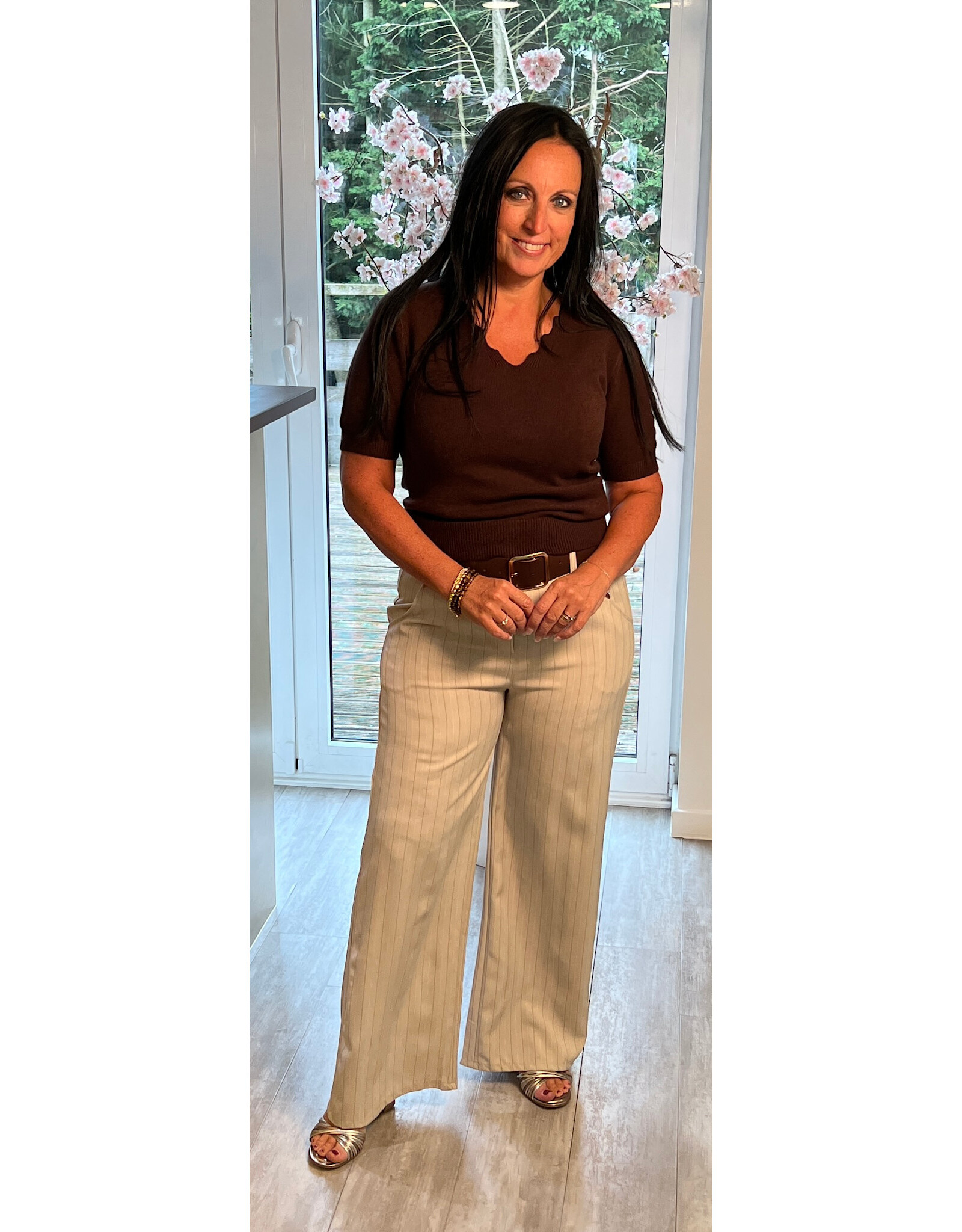 Italie Broek Anne beige