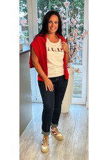 Cream T-shirt Sita cowboy