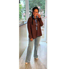 Brussel Gilet/Poncho mocha chic