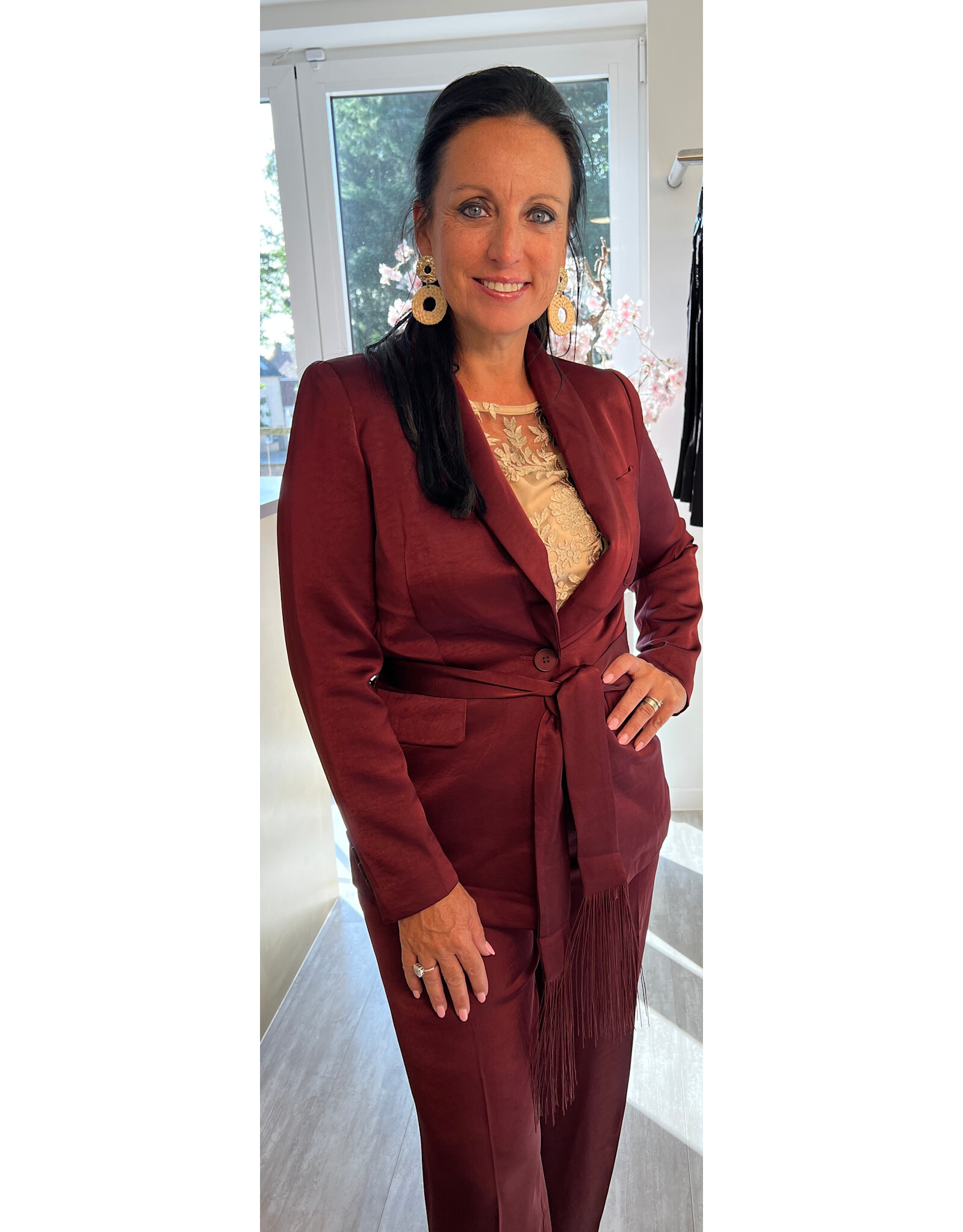 Parijs Blazer joyce wijnrood