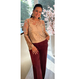 Parijs Bloes kant/top beige