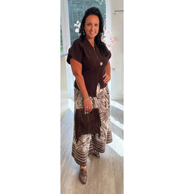 Italie Broek Palm grove brown