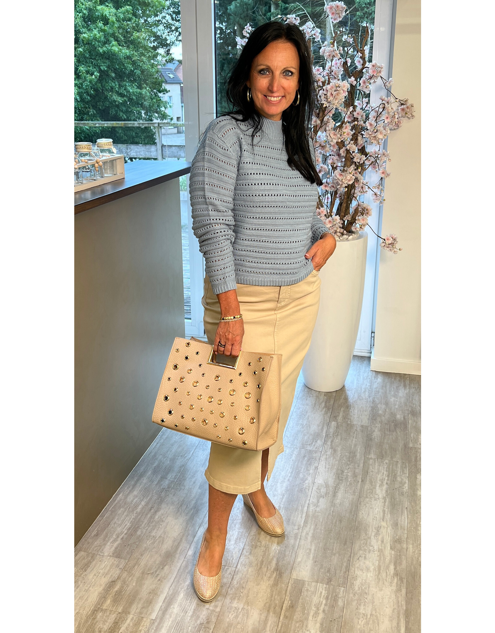 Kaffe Trui dolly windward  blue