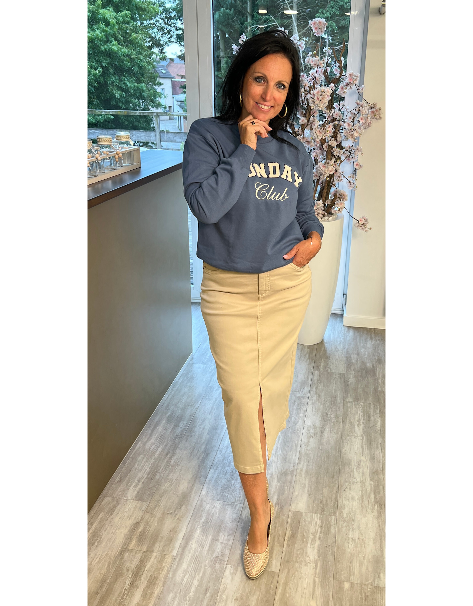 Kaffe Rok zelina feather gray