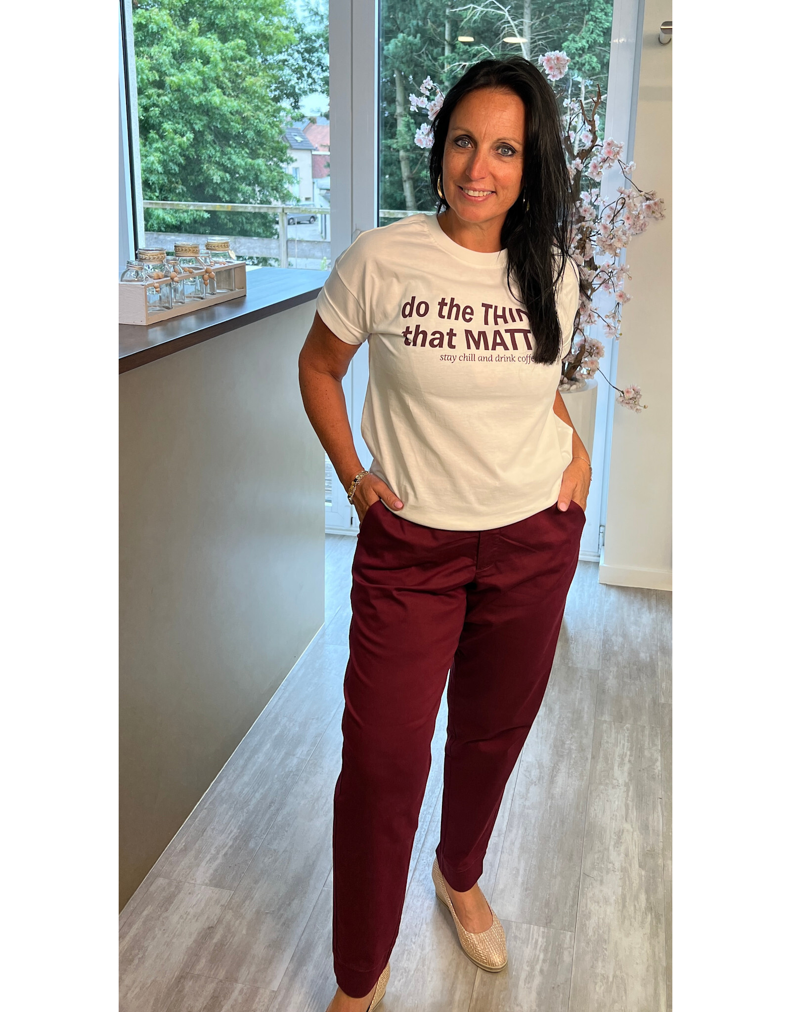 Kaffe T-shirt elly chalk