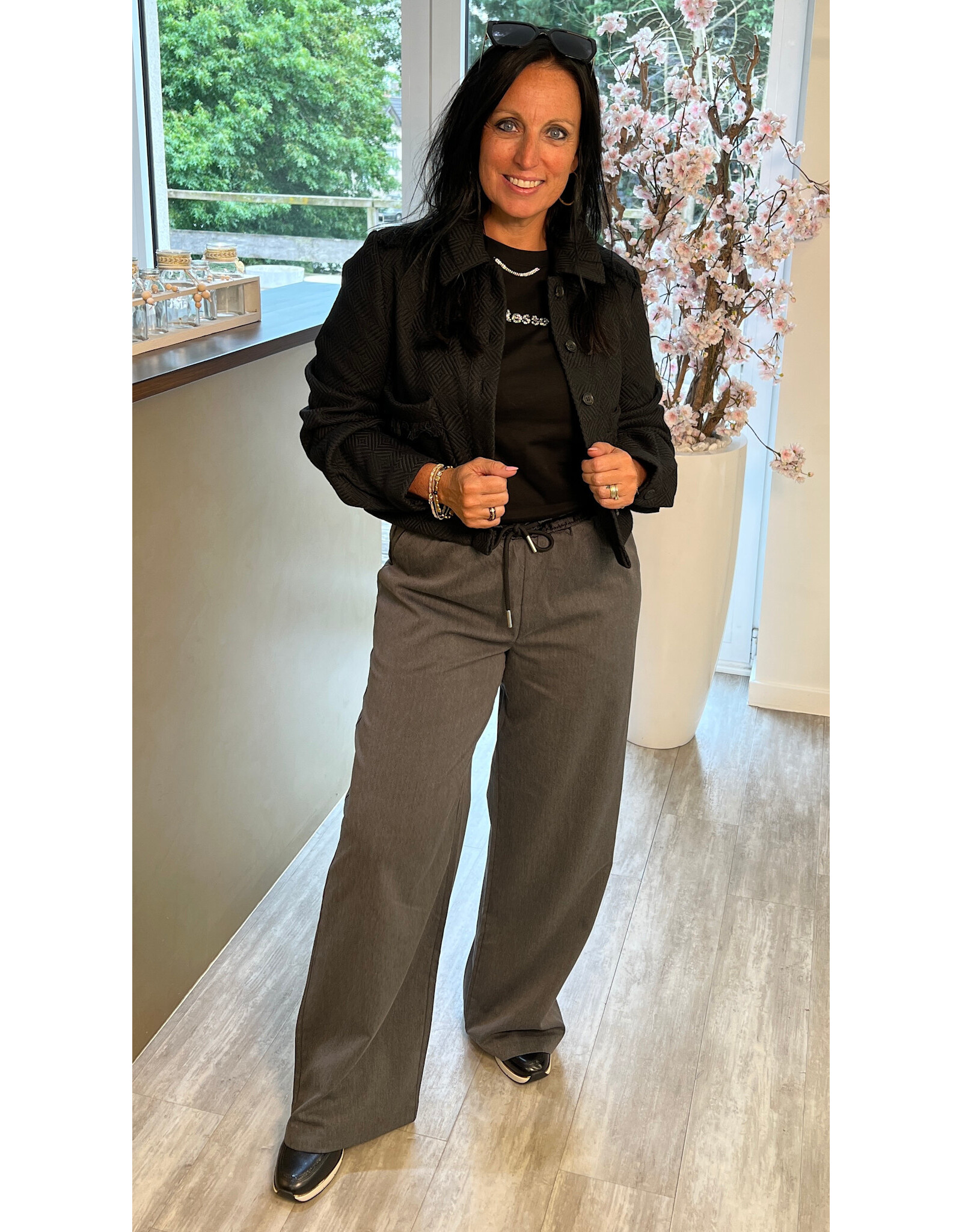 Kaffe Broek nevil dark grey