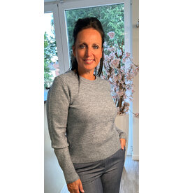 Kaffe Trui niel  bleu melange