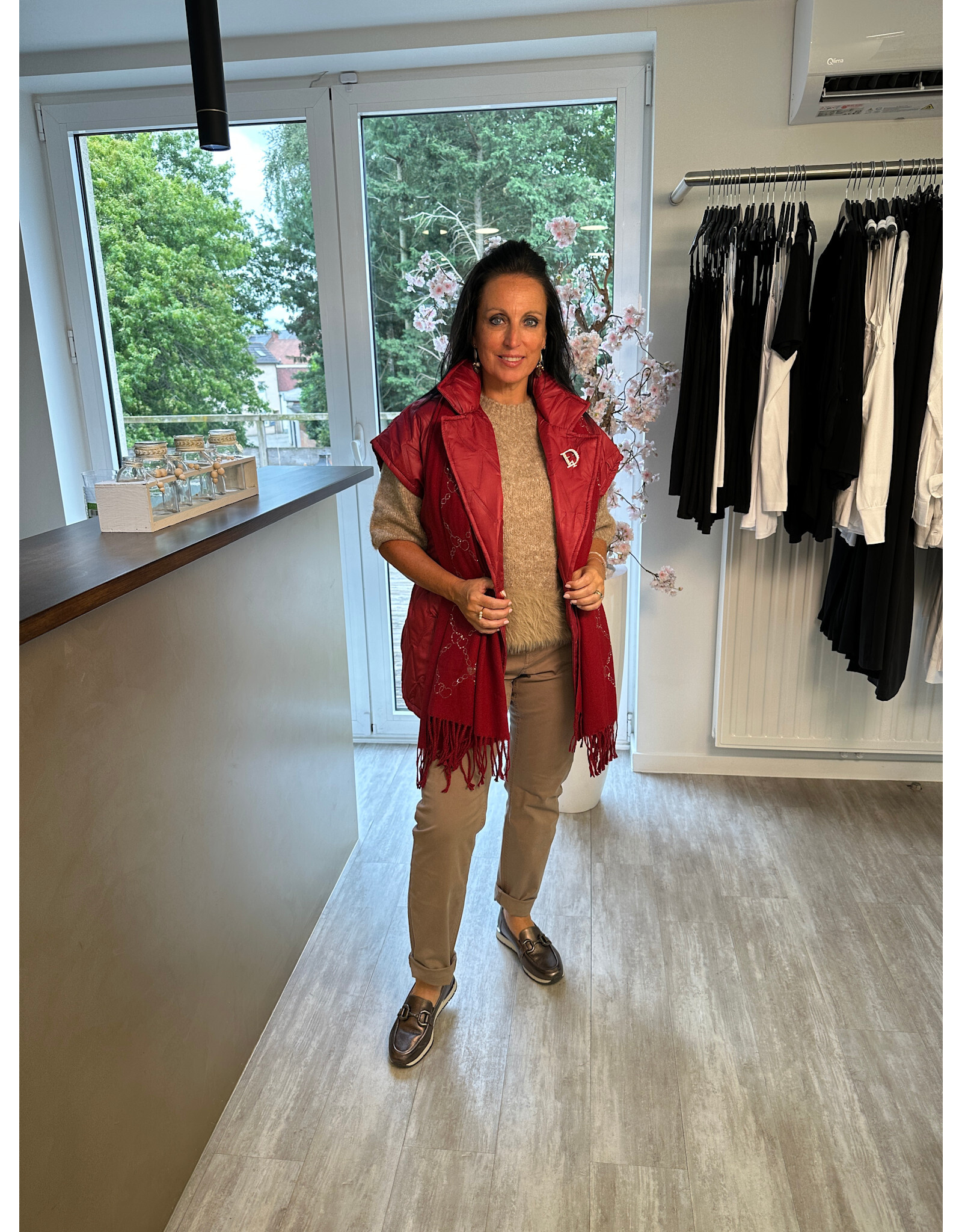 Brussel Bodywarmer bordeaux