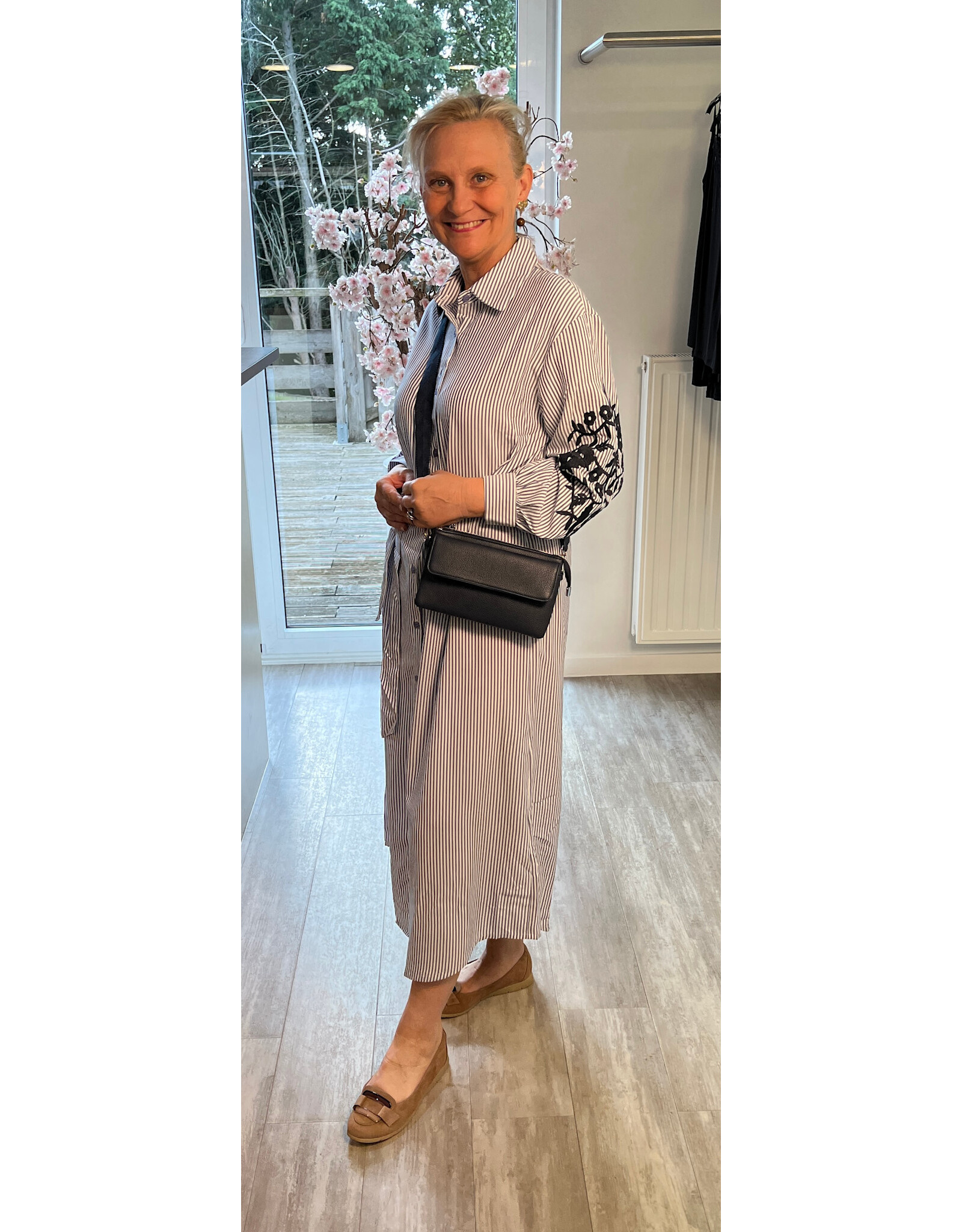 Parijs Kleed striped blossem