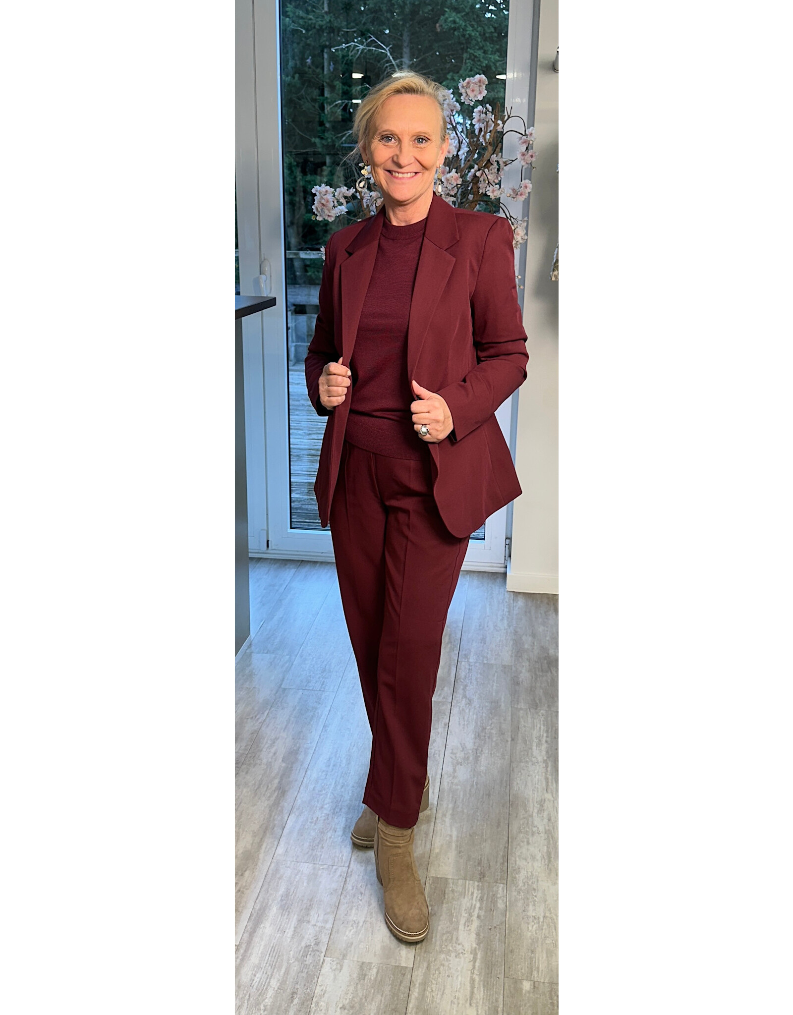 Kaffe Jas Sakura bordeaux