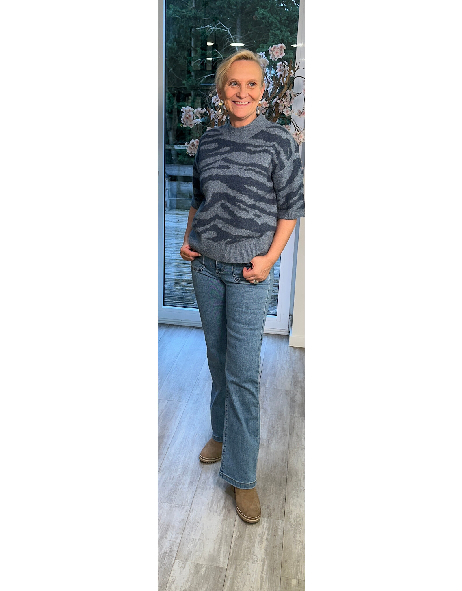 Kaffe Trui Sandra blue