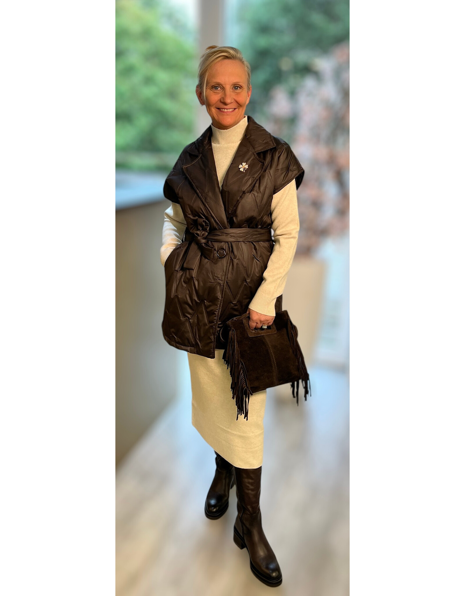 Brussel Gilet/bodywarmer mokka