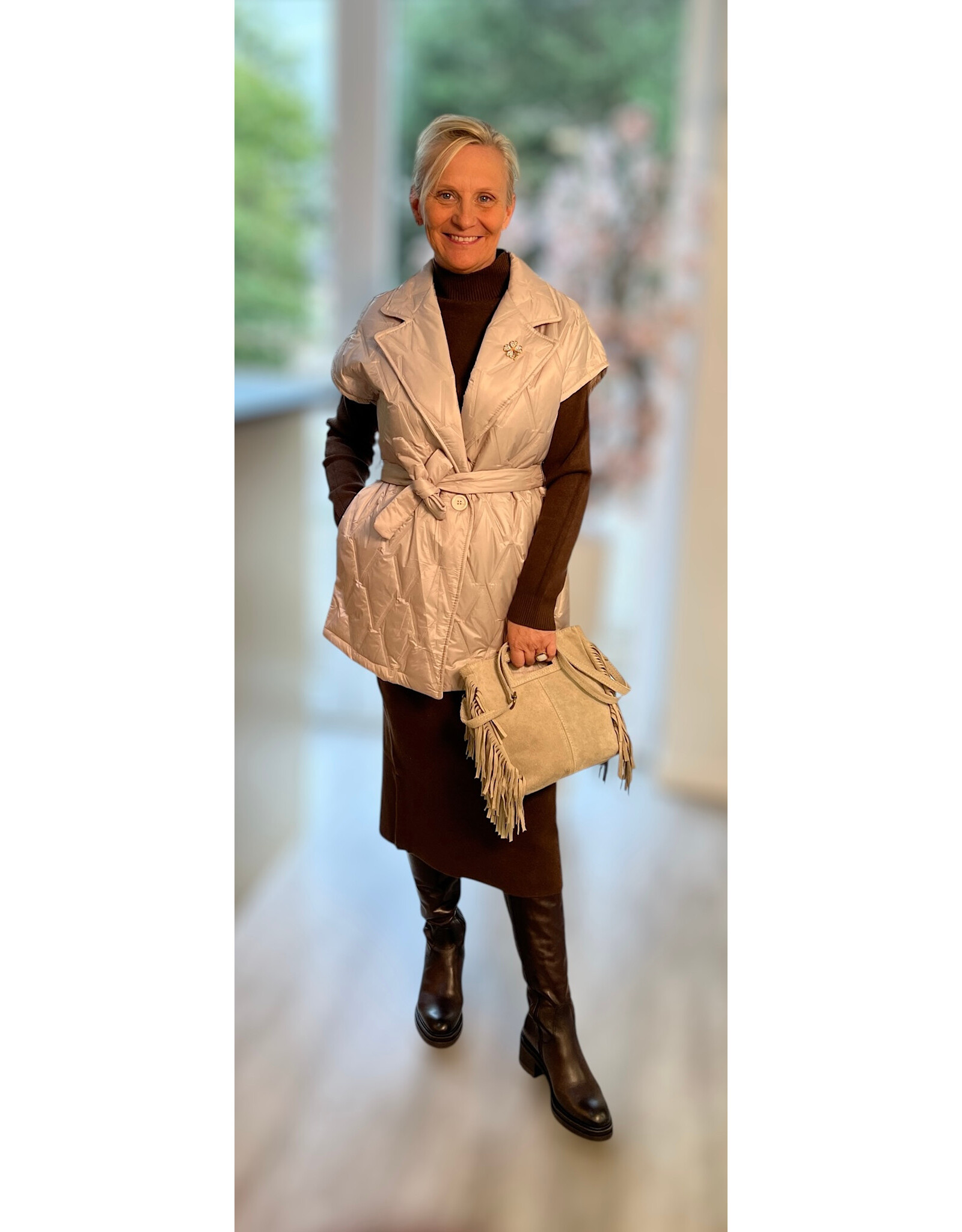 Brussel Gilet/bodywarmer beige