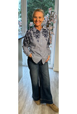 Parijs Bloes hilde donkerblauw