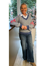 Parijs Trui striped bloom