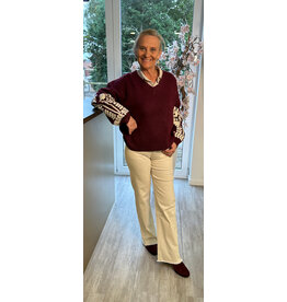 Parijs Trui Floral sleeve