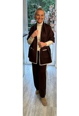 Parijs Gilet/Poncho bruin