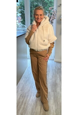Parijs Jas bont met kap beige