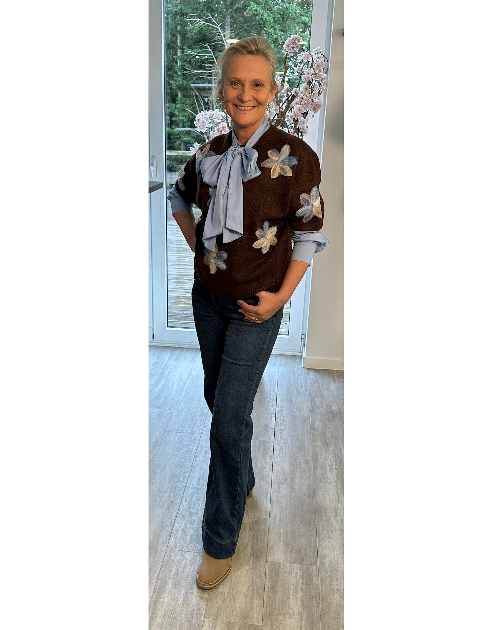 Parijs Trui blue bloom