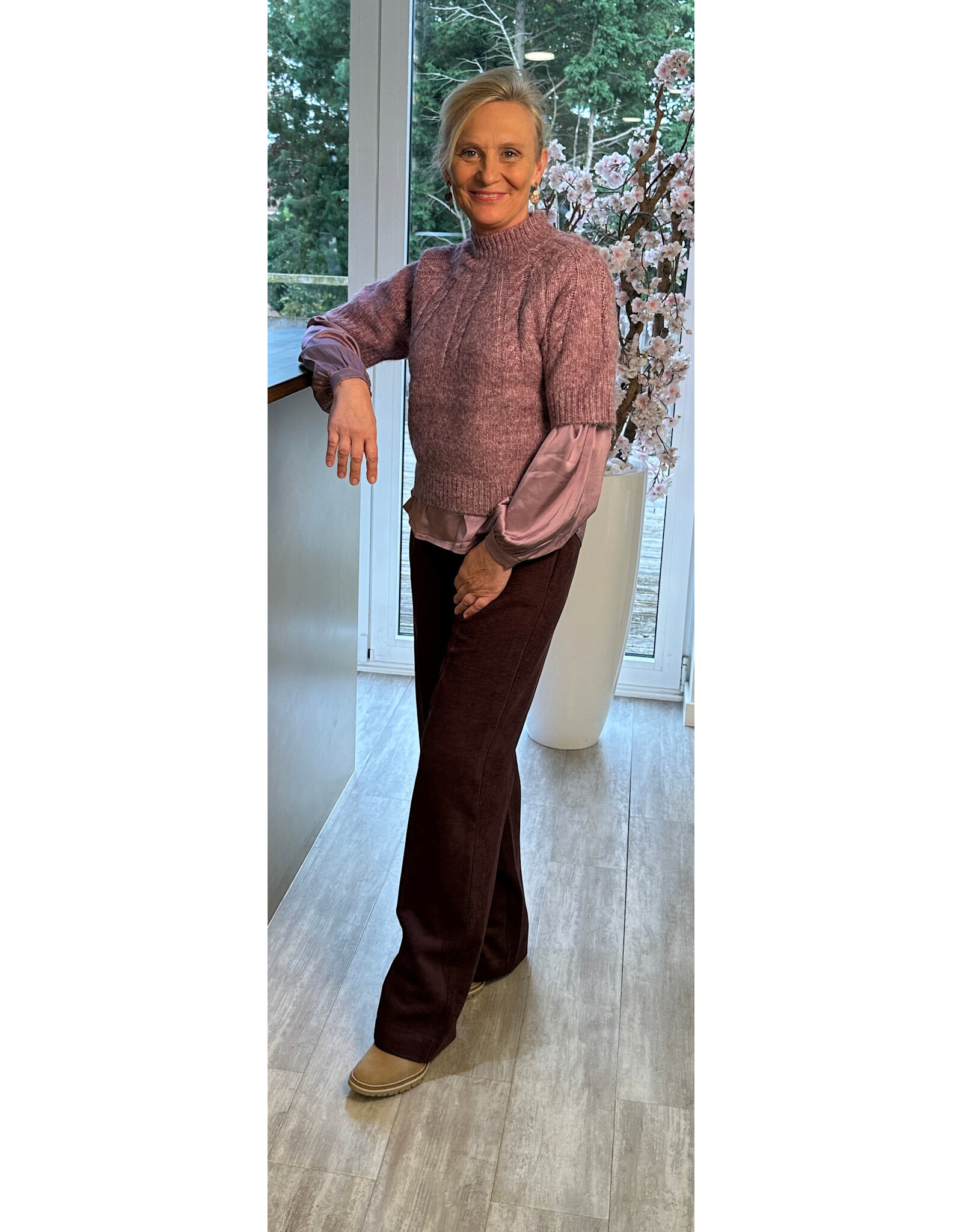 Kaffe Trui cuba tulipwood melan