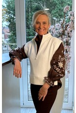 Cream Gilet Anne wit