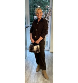 Parijs Gilet bruin /blauw