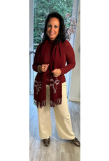 Parijs Bloes wave knit bordeaux