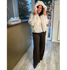 Parijs Trui glitter gebroken wit