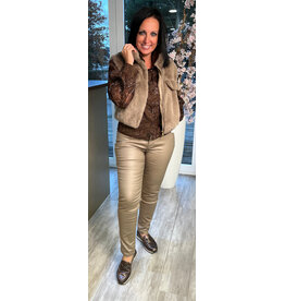 Parijs Bloes glitter/bloem choco