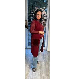 Brussel Gilet loiano burgundy