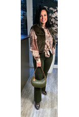 Brussel Jas bont army green